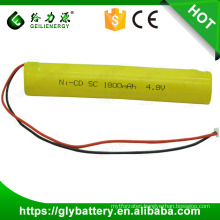 Rechargeable NI-CD SC1800 4.8V Battery Pack For LED Light